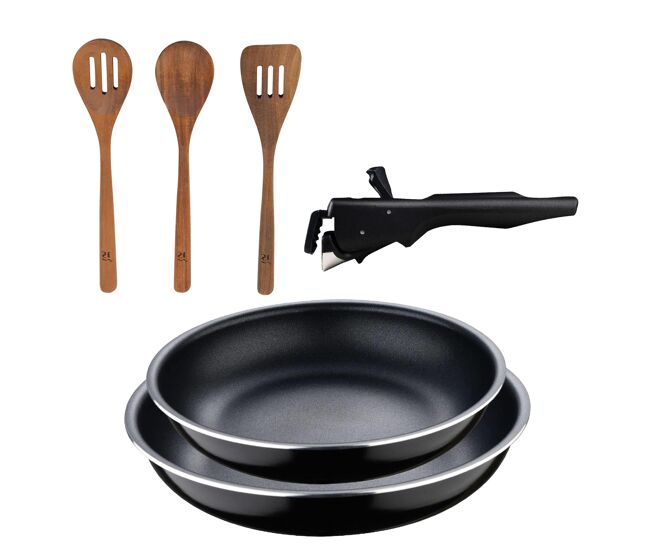 Frigideiras de indução click&cook ø22ø26cm e utensílios de cozinha