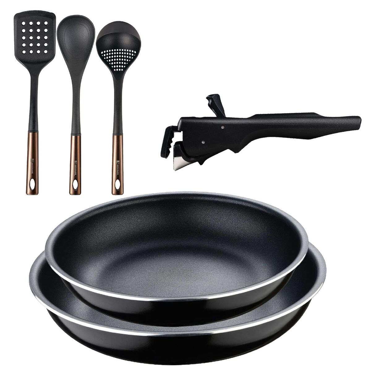 Frigideiras de indução click&cook ø22ø26cm e utensílios de cozinha