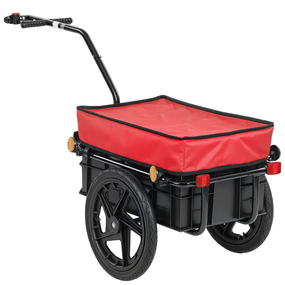 Reboque para Bicicleta Aço, Tecido Oxford HOMCOM