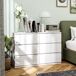 Cómoda com 6 Gavetaa HOMCOM, casa - móveis de armazenamento Cómoda com 6 Gavetaa HOMCOM, casa - móveis de armazenamento Branco