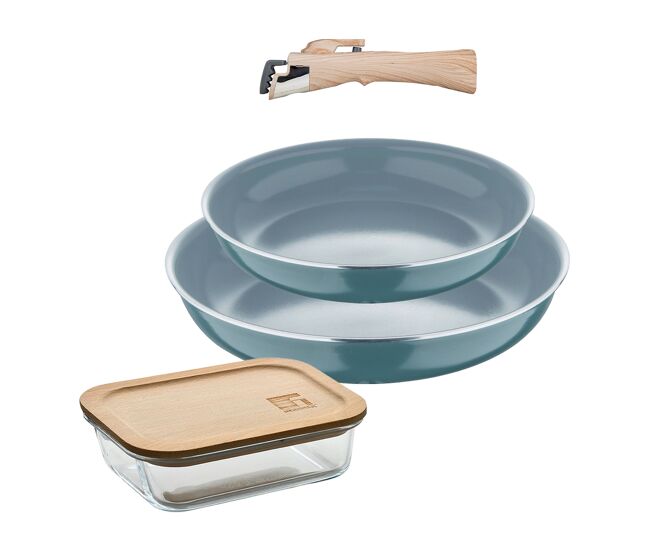 Frigideiras ø24ø28cm para indução click&cook e herméticas
