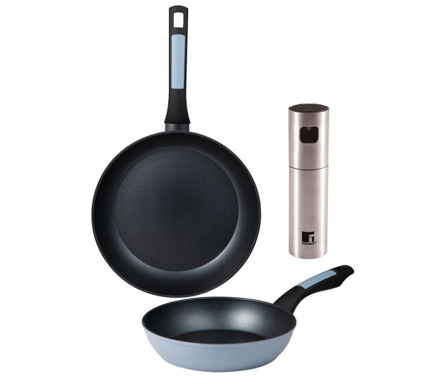 Frigideiras de indução noia ø20ø26cm e pulverizador de óleo