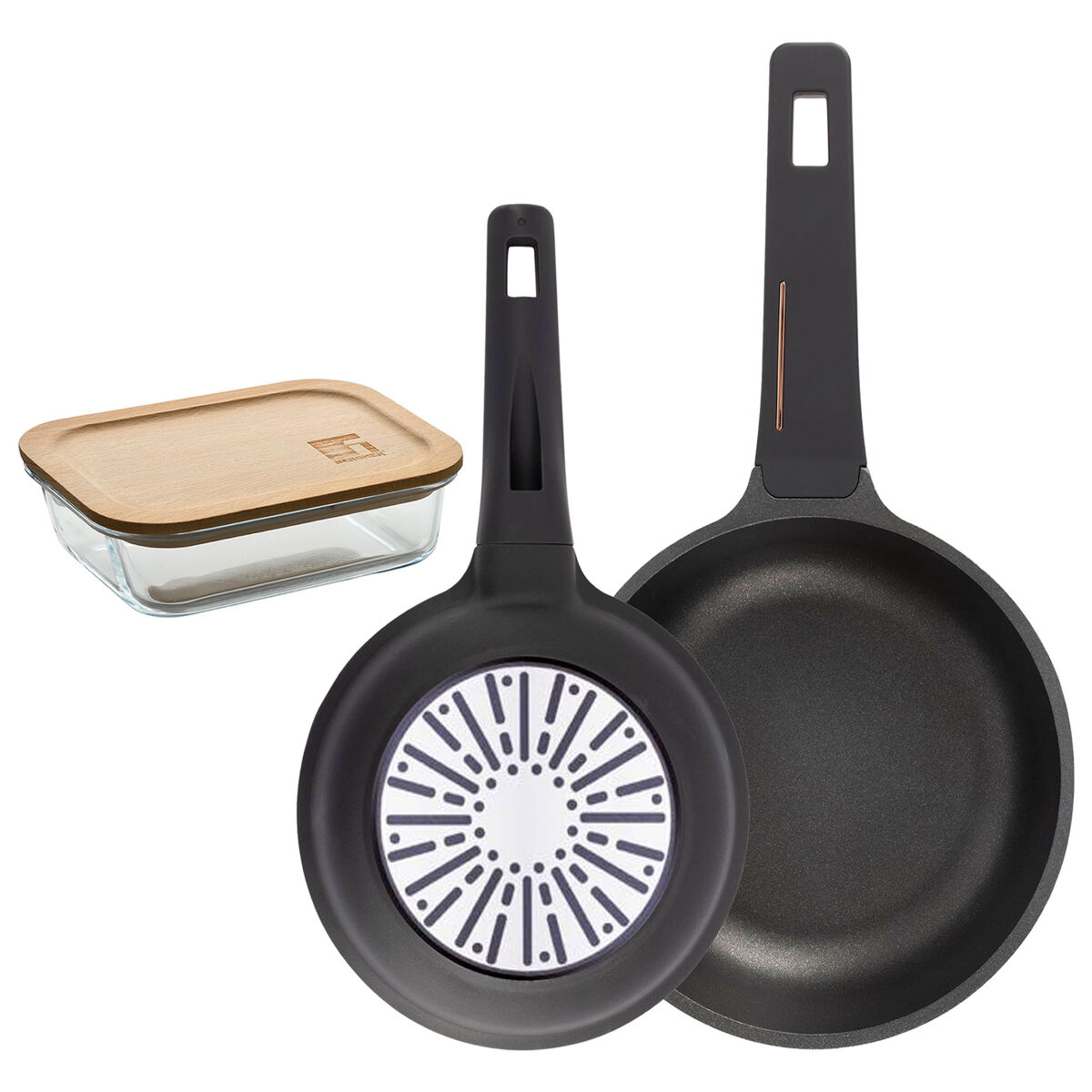 Frigideiras ø20ø24cm para indução copper e herméticas