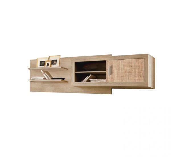 Unidade alta nuka 1 porta com encosto tofe - têxtil 245 x 65 x 26,3 cm