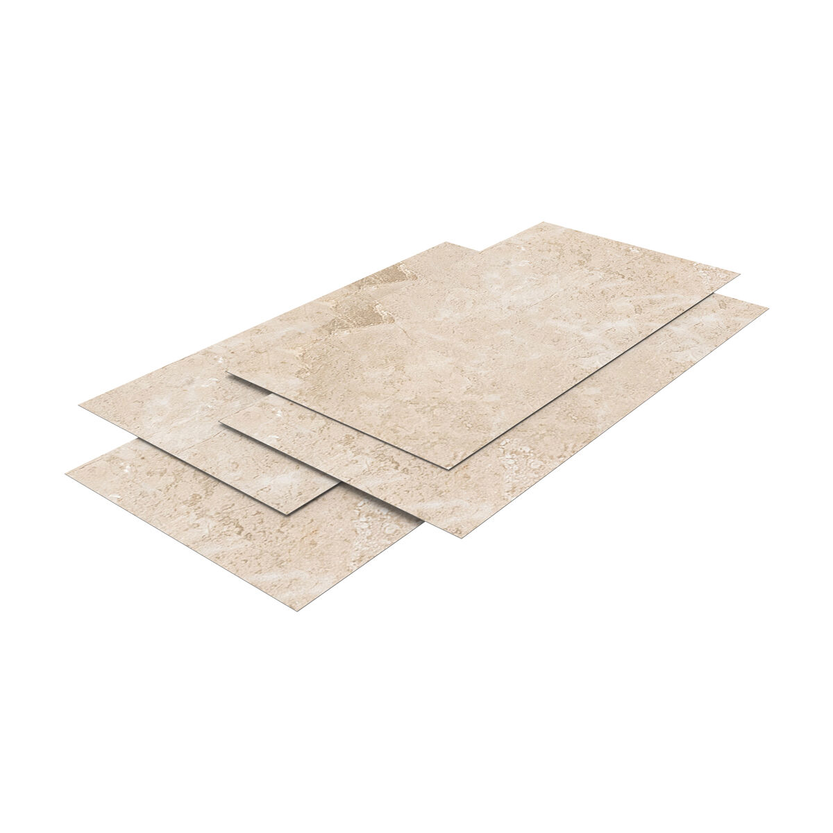 Revestimento de parede bladel 8 painéis pvc 120x60cm - pedra bege [neu.haus]