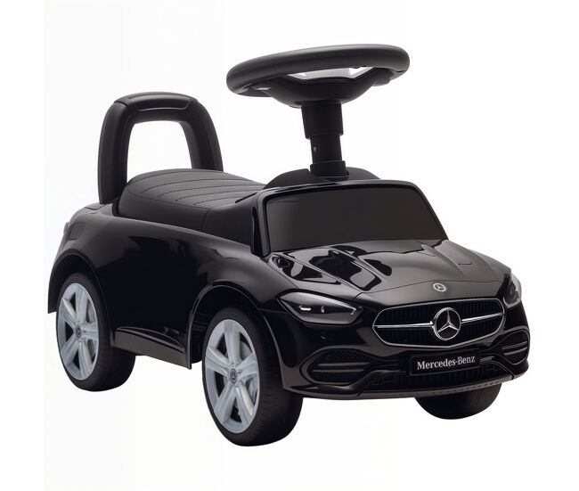 Aiyaplay carro andador para enfants de 18-36 meses mercedes-benz classe c carro de passeio com buzina volante sons de motor e espaço de armazenamento 65x28x39 cm noir