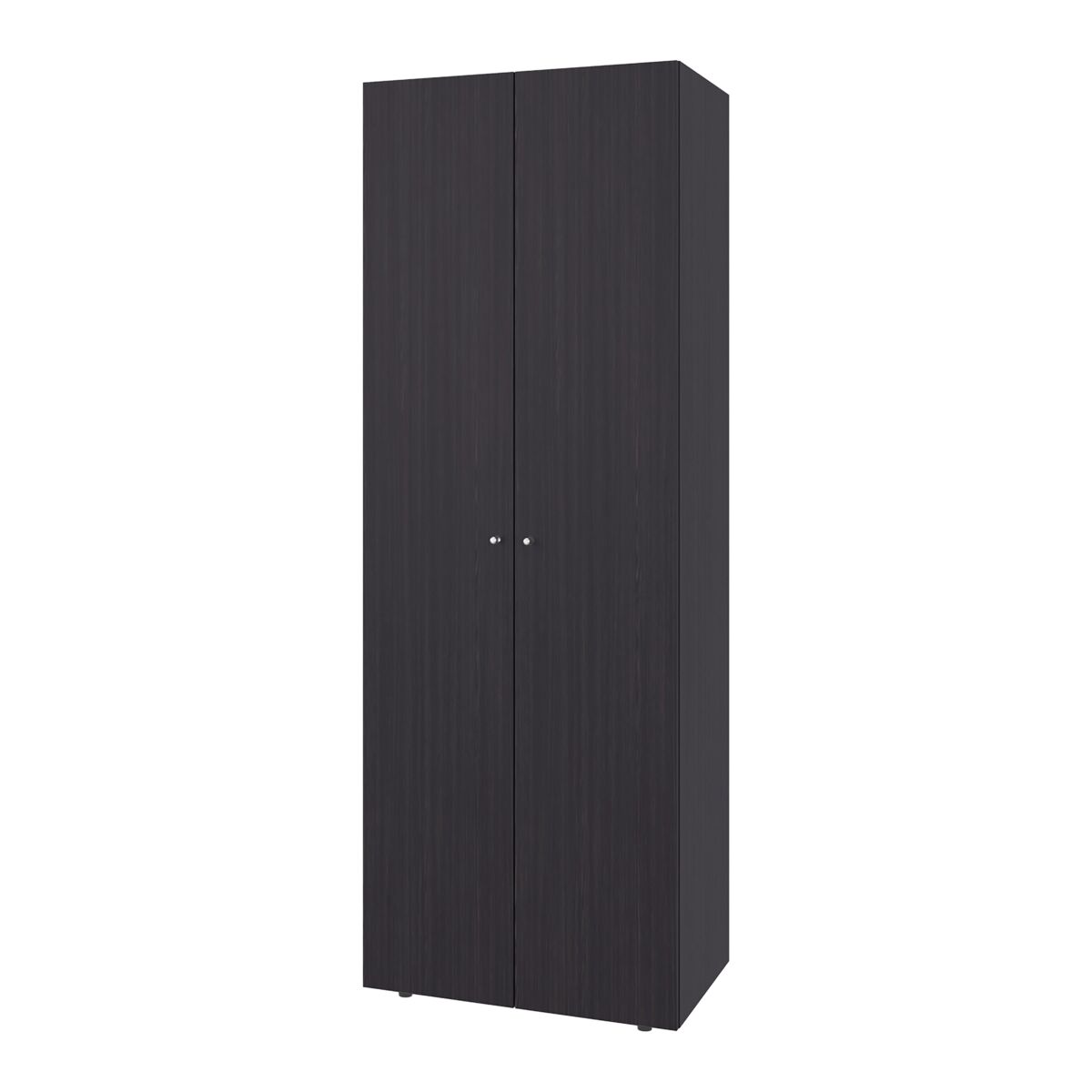 Armário alto com 2 portas, móvel de arrumação funcional para quarto em estilo moderno