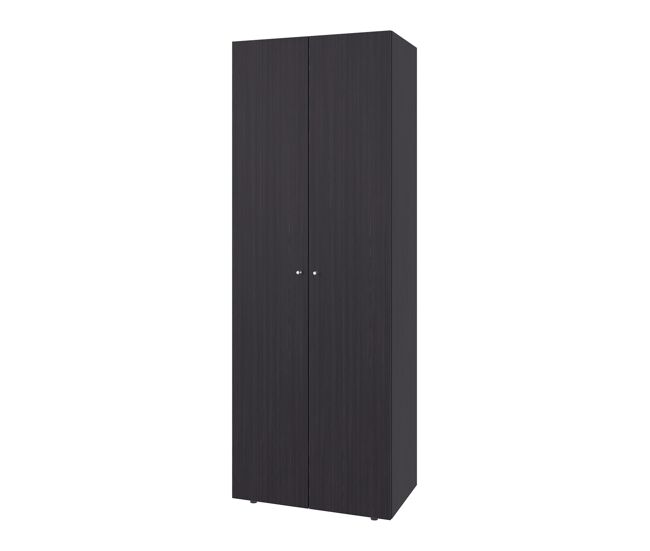 Armário alto com 2 portas, móvel de arrumação funcional para quarto em estilo moderno