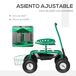Carrinho de Jardim Metal, PP Outsunny Carrinho de Jardim Metal, PP Outsunny Verde
