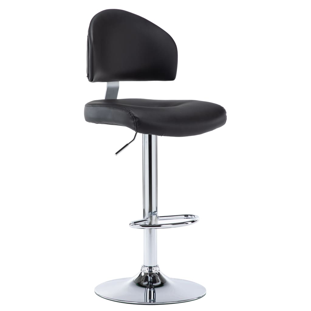 Vidaxl banco de bar couro artificial preto