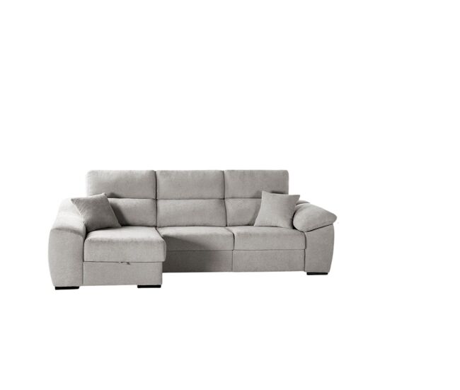 Chaise longue murano gris esquerda