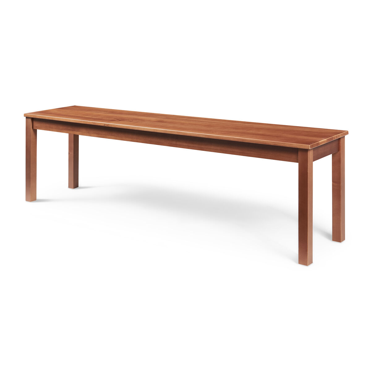 Banco de sala de jantar trerunulu pinho 160x35x45 cm nogueira [en.casa]
