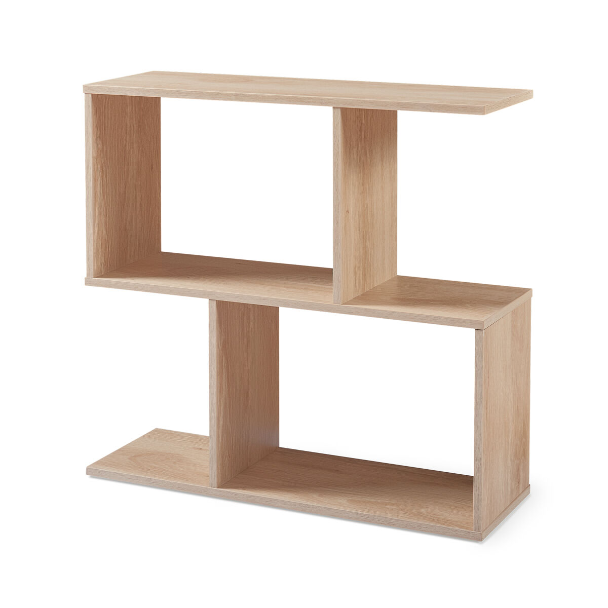 Mesa de apoio / prateleira de pé koxjö 57x60x20 cm aspeto carvalho [en.casa]