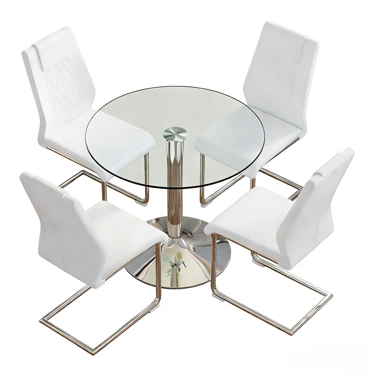 Conjunto de mesas e cadeiras de sala de jantar 85x85