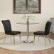 Conjunto de mesas e cadeiras de sala de jantar 85x85 Conjunto de mesas e cadeiras de sala de jantar 85x85 Preto
