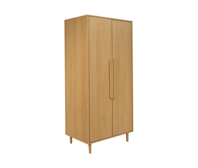 Guarda-roupa com efeito de madeira, 2 portas, juliana, carvalho, 80x55x180 cm