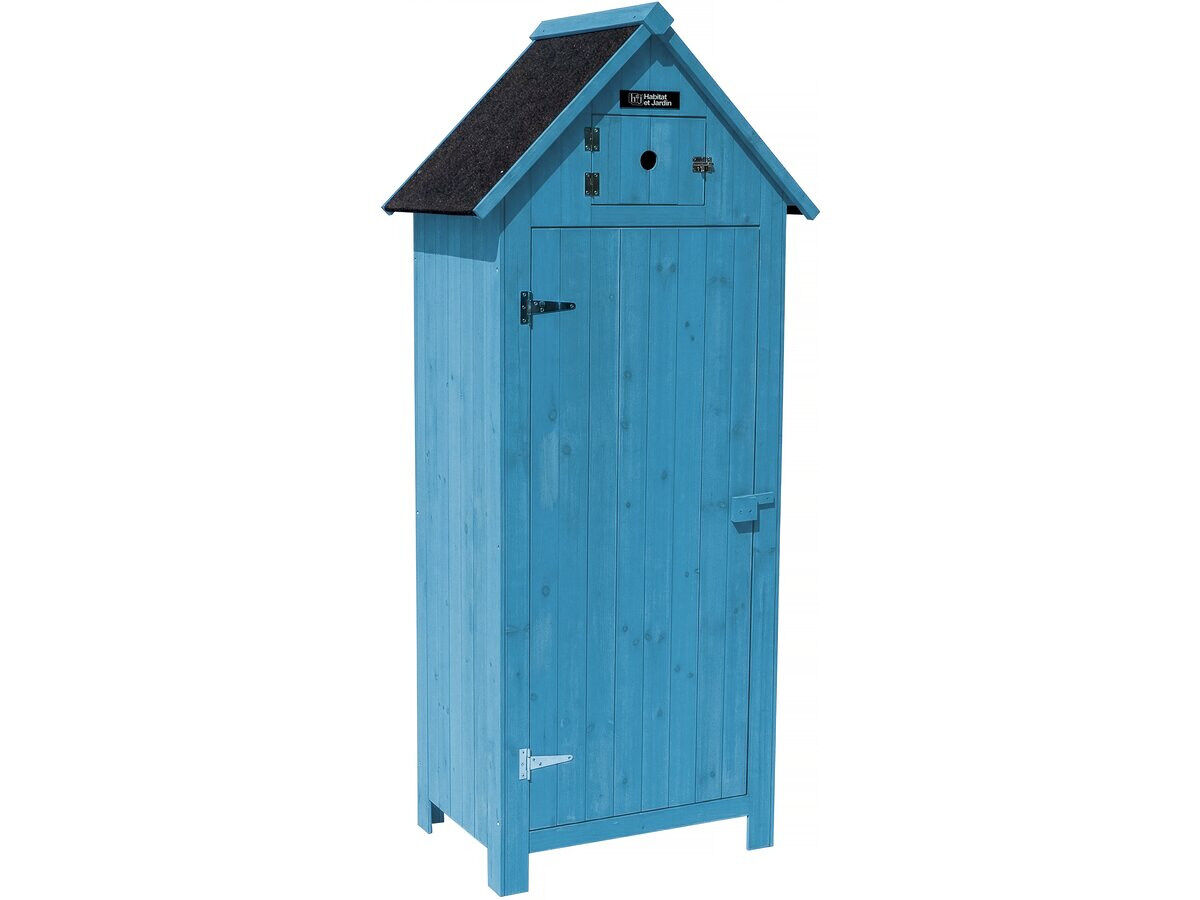 Armário de jardim "cabanon" - 77 x 54,5 x 179 cm - bleu celeste