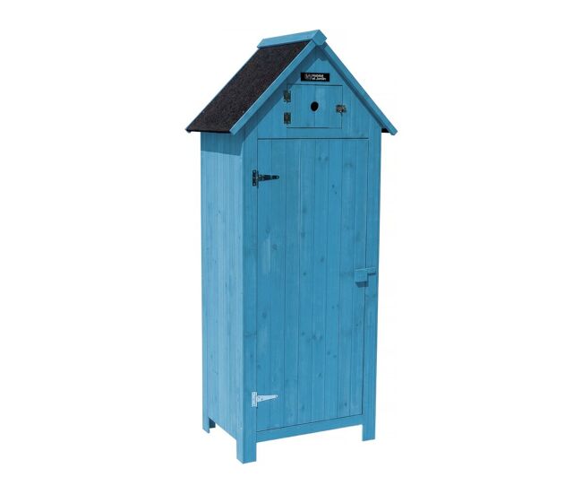 Armário de jardim "cabanon" - 77 x 54,5 x 179 cm - bleu celeste