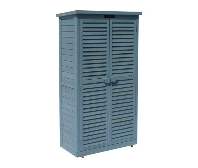 Armário de jardim "space" - 87 x 46,5 x 160 cm - bleu celeste