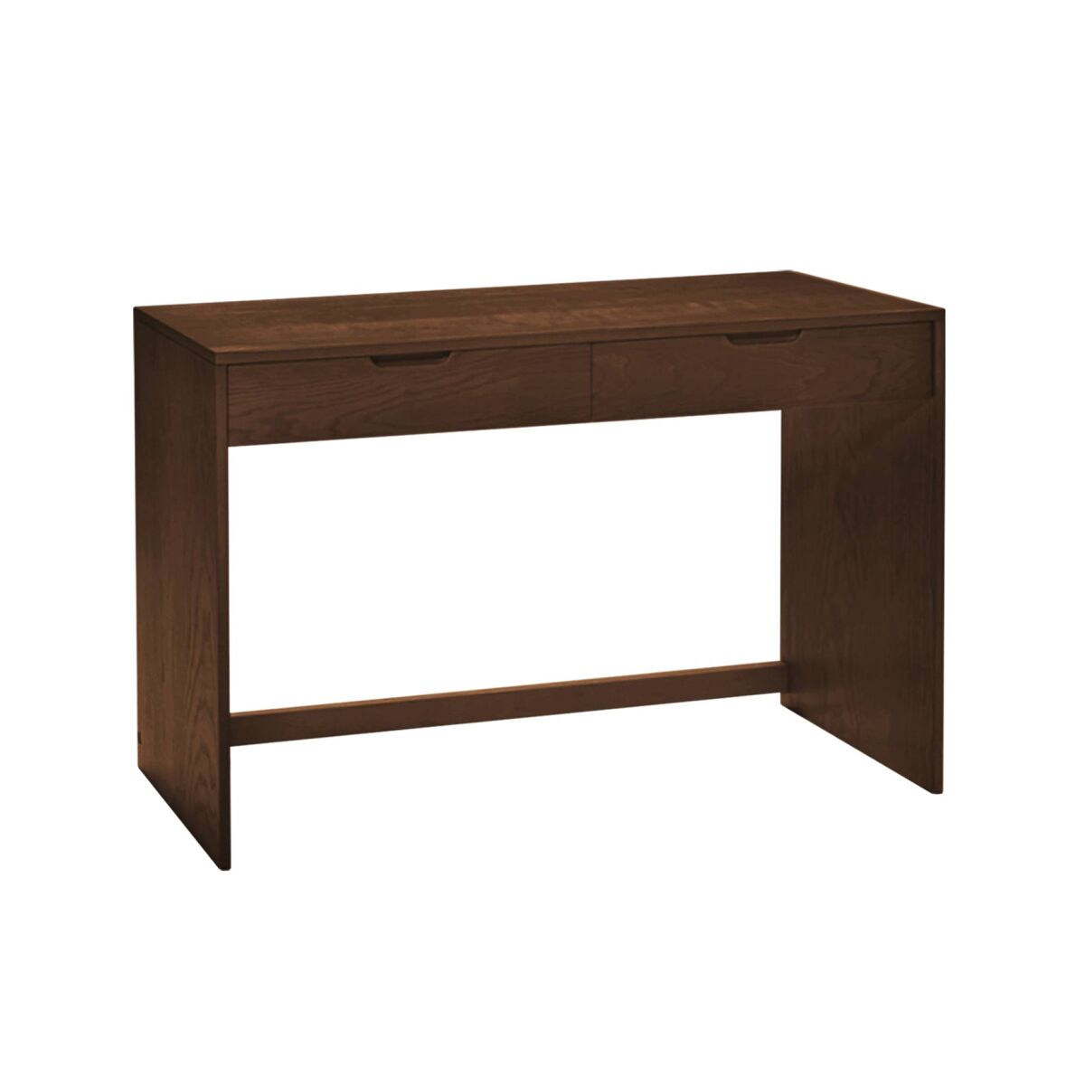 Consola com efeito madeira com 2 gavetas, 120cm madeira de nogueira - 120x35x75 cm