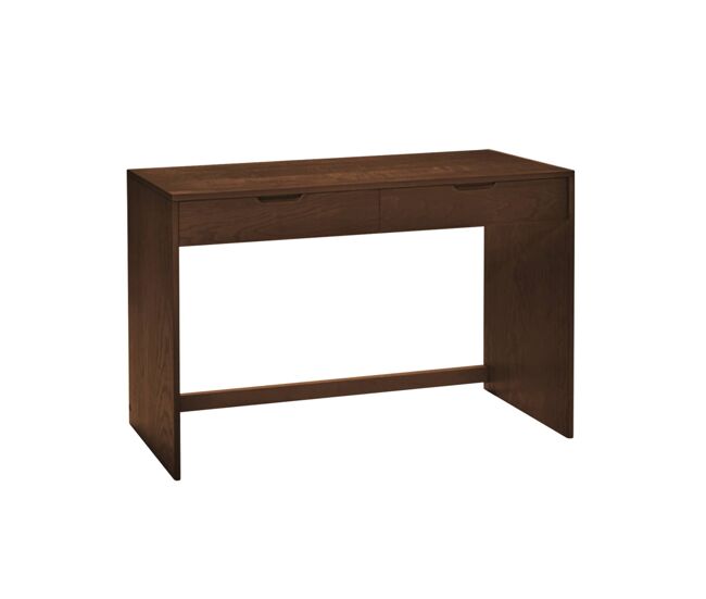 Consola com efeito madeira com 2 gavetas, 120cm madeira de nogueira - 120x35x75 cm
