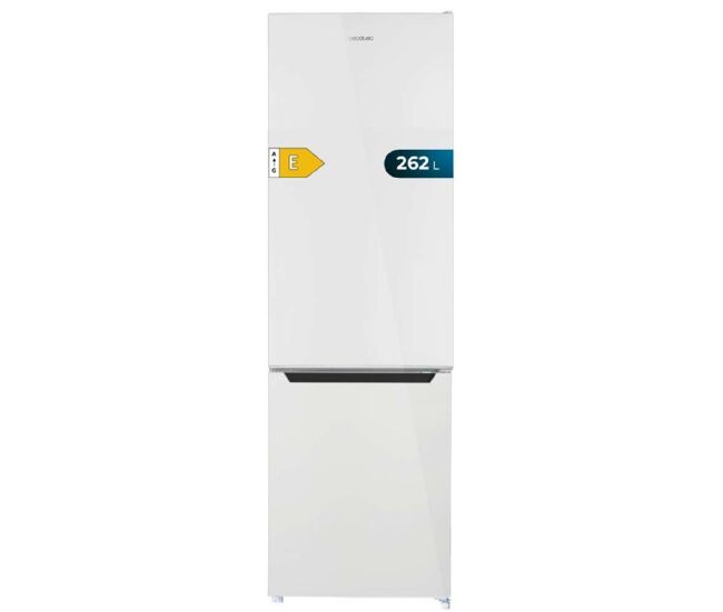 Cecotec frigorífico combi estático branco com e capacidade de 262 l