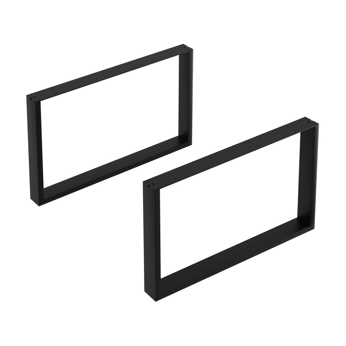 Quadro de mesa de centro makers  diy conjunto de 2 66x40cm acier  noir [en.casa]