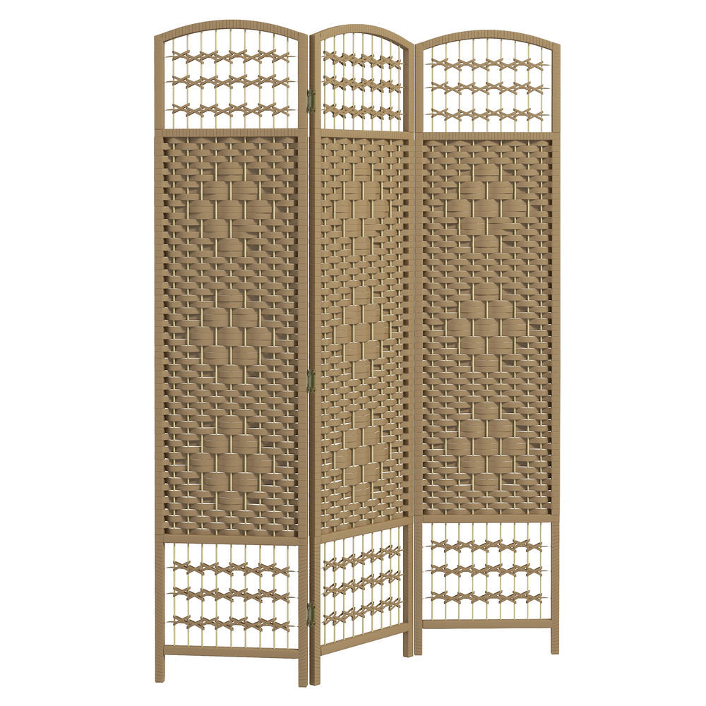 Biombo Separador Corda de Papel, Bambu HOMCOM, casa - decoração