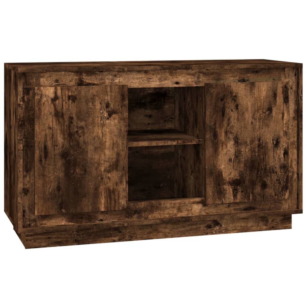 Aparador - bufete - móvei de apoio 102x35x60 cm derivados de madeira carvalho fumado pt4222
