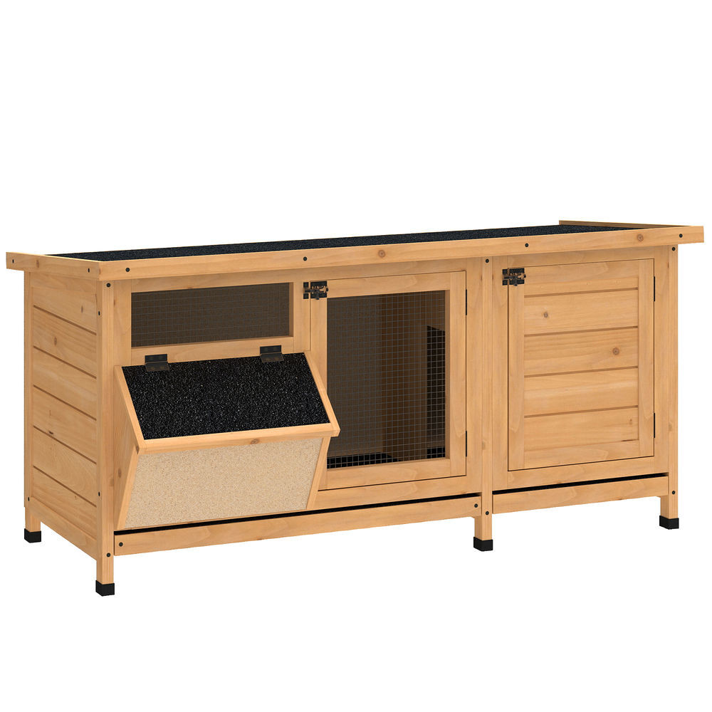 Coelheira de Exterior Madeira de Abeto PawHut