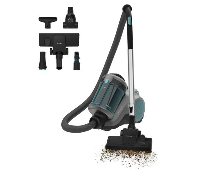 Cecotec aspirador de pó conga rockstar cyclonic powerbag 900, com potente sucção de 175 aw e 20 kpa, capacidade de 2 litros.