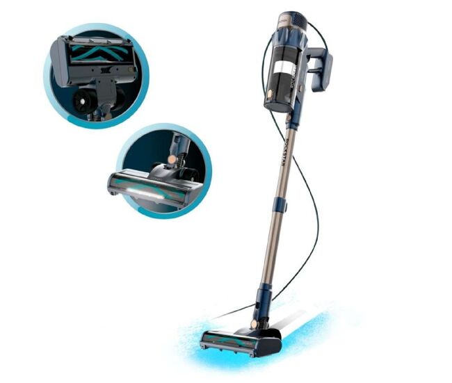 Aspirador vertical com fio cecotec conga rockstar 800 powerhead titan. 500w, potência de sucção de 15kpa, depósito de 700ml