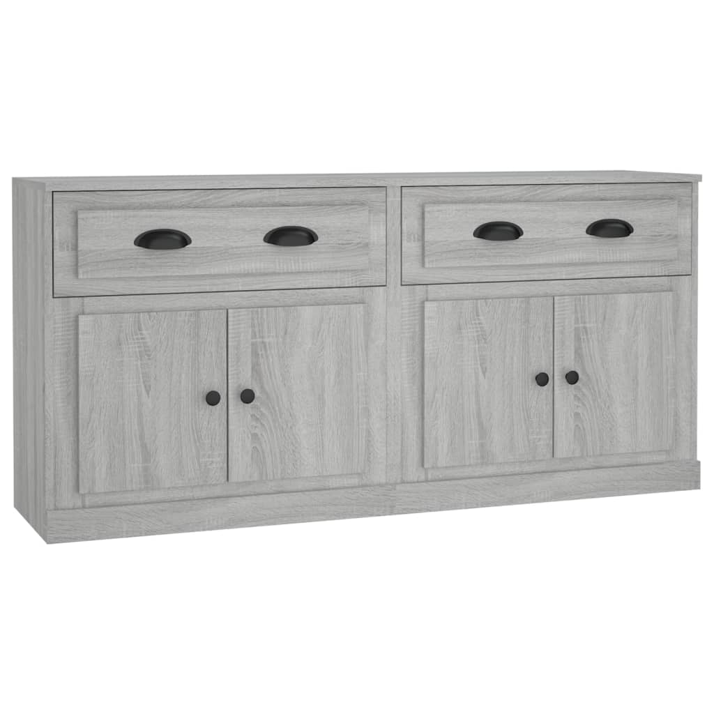 Aparadores - bufetes - móveis de apoio 2 pcs derivados de madeira cinzento sonoma pt5095