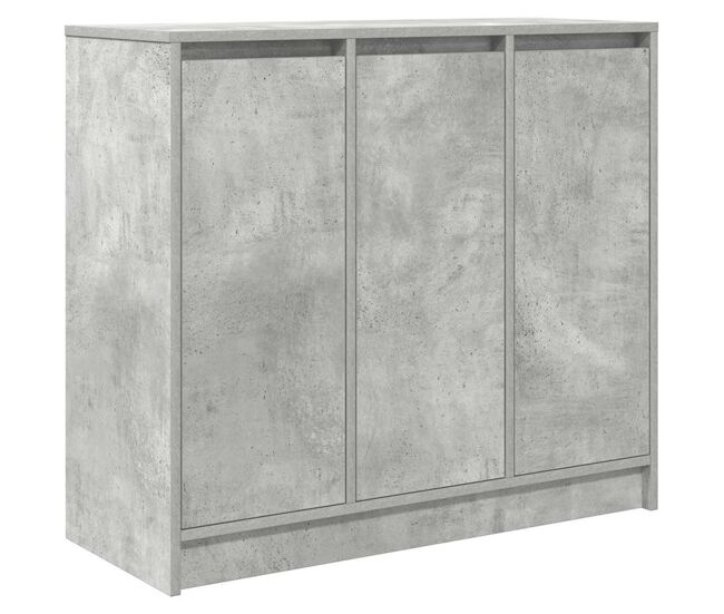 Aparador - bufete - móvei de apoio 85x34x76 cm derivados de madeira cinzento cimento pt3366