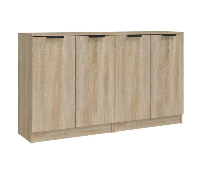 Aparadores - bufetes - móveis de apoio 2 pcs 60x30x70 cm madeira processada carvalho sonoma pt5161