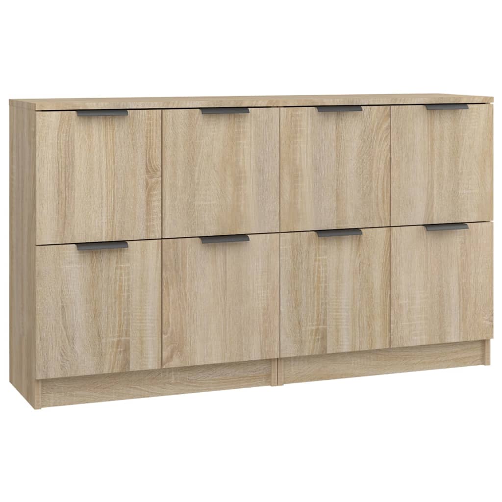 Aparadores - bufetes - móveis de apoio 2 pcs 60x30x70 cm madeira processada carvalho sonoma pt5163