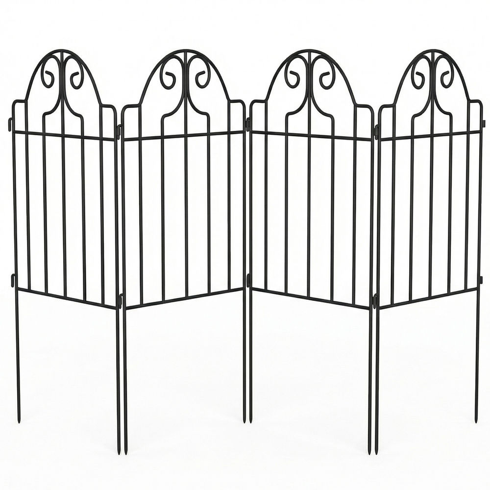 Cercas de Jardim Metal Outsunny