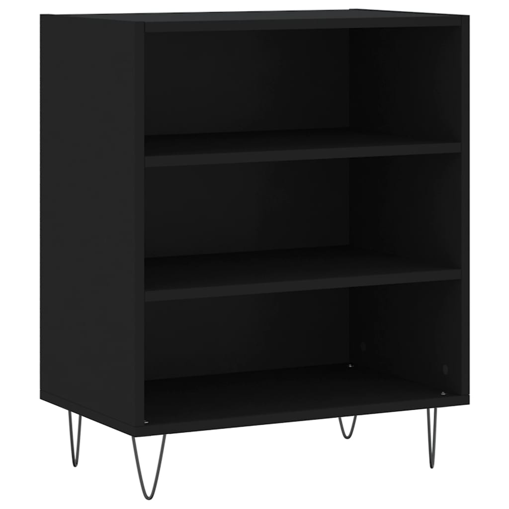 Aparador - bufete - móvei de apoio 57x35x70 cm derivados de madeira preto pt4506