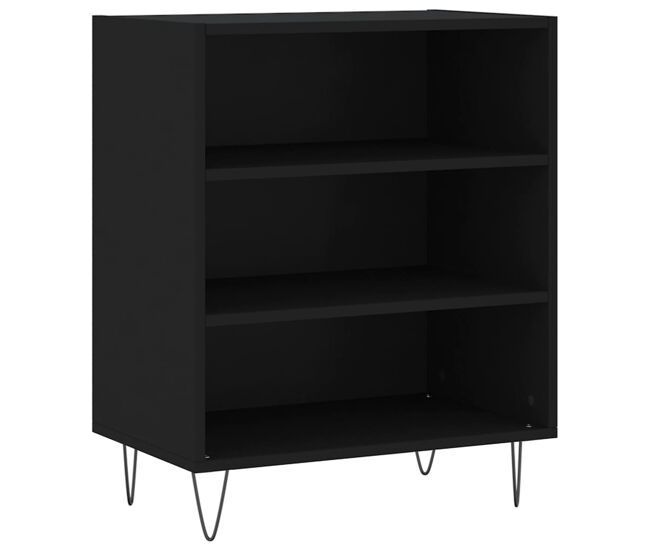 Aparador - bufete - móvei de apoio 57x35x70 cm derivados de madeira preto pt4506