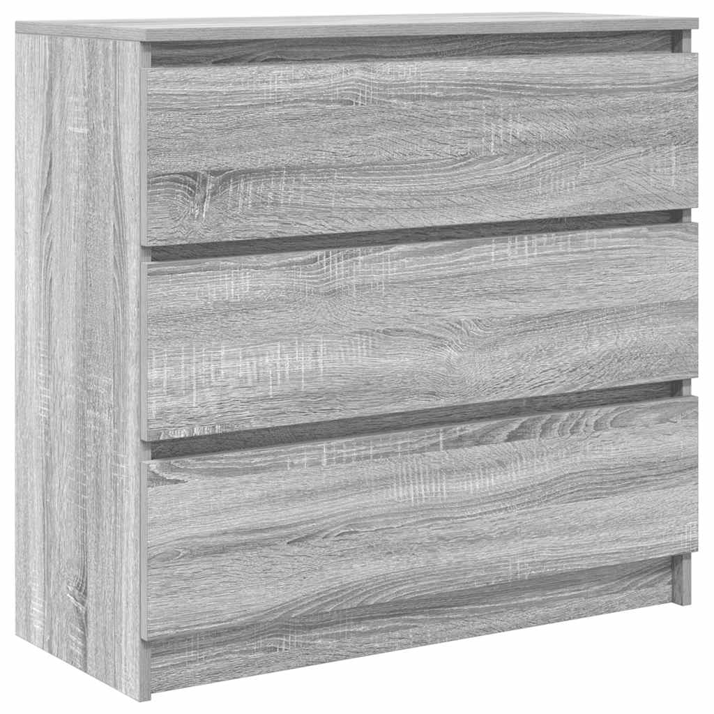 Aparador - bufete - móvei de apoio 80x35x76 cm derivados de madeira cinzento sonoma pt3805