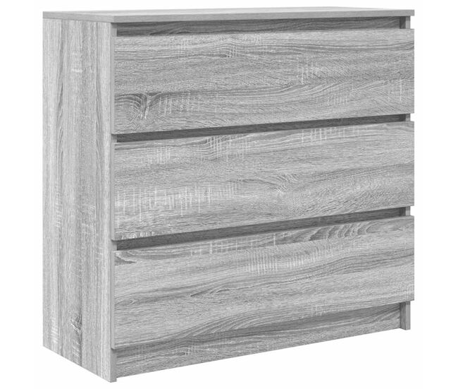 Aparador - bufete - móvei de apoio 80x35x76 cm derivados de madeira cinzento sonoma pt3805