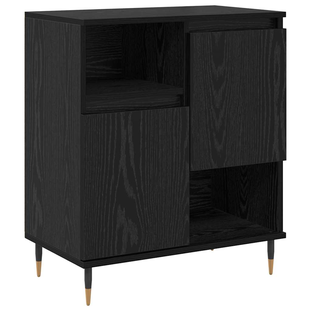 Bufete - móvei de apoio carvalho preto 60 x 35 x 70 cm pt4987