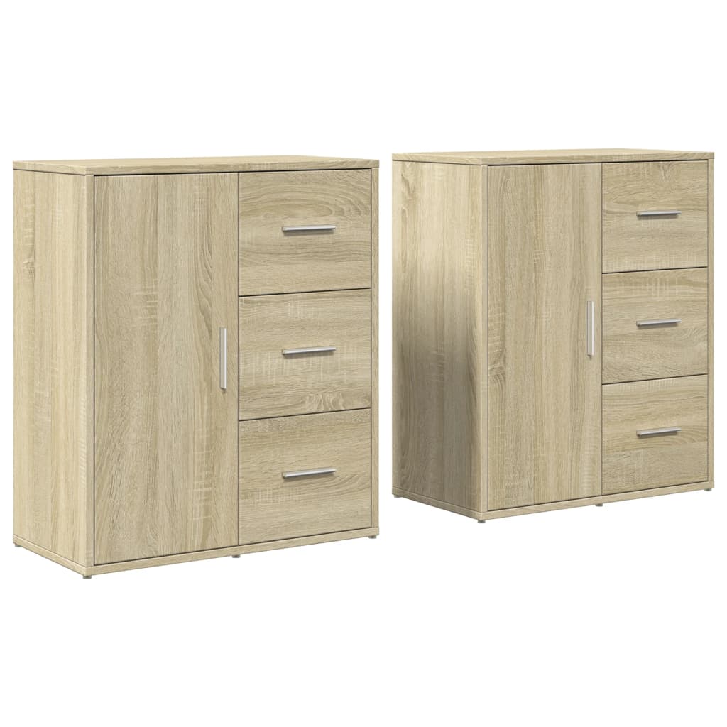 Aparadores - bufetes - móveis de apoio 2 pcs 60x31x70 cm derivados madeira carvalho sonoma pt3124