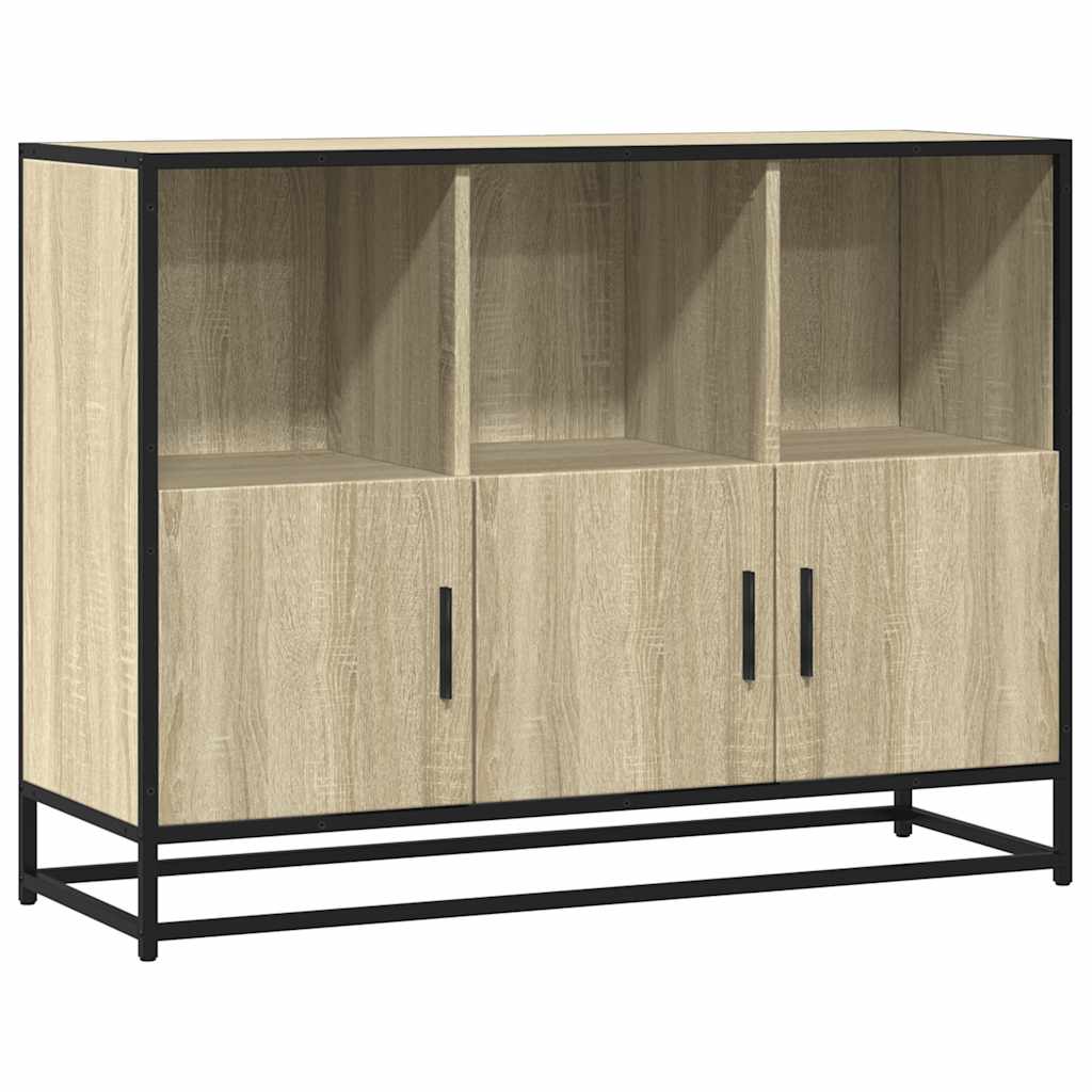Aparador - bufete - móvei de apoio 100x35x76 cm derivados de madeira carvalho sonoma pt3023