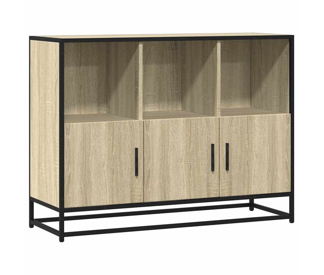 Aparador - bufete - móvei de apoio 100x35x76 cm derivados de madeira carvalho sonoma pt3023