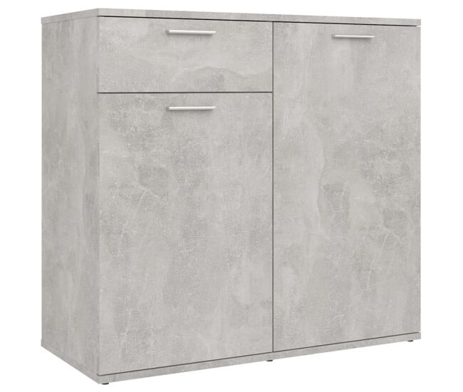 Aparador - bufete - móvei de apoio 80x36x75 cm derivados de madeira cinzento cimento pt2846