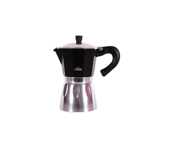 Cafeteira italiana any morning espresso 240 ml preto 6 copos
