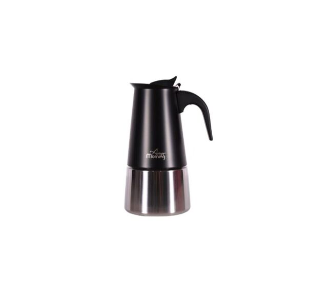 Cafeteira espresso any morning inox 300 ml preta indução