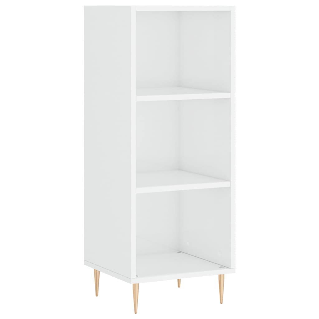 Aparador - bufete - móvei de apoio 34,5x32,5x90 cm derivados de madeira branco brilhante pt4407