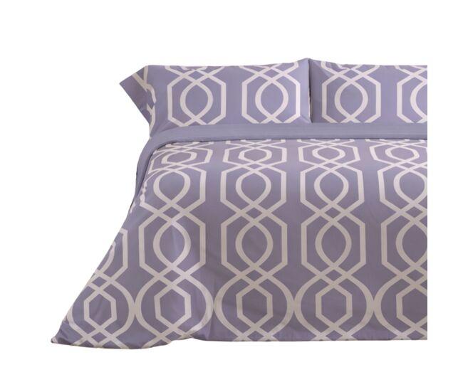 Jogo de lençóis 144 fios lian malva cama 150cm (3 peças) donegal collections